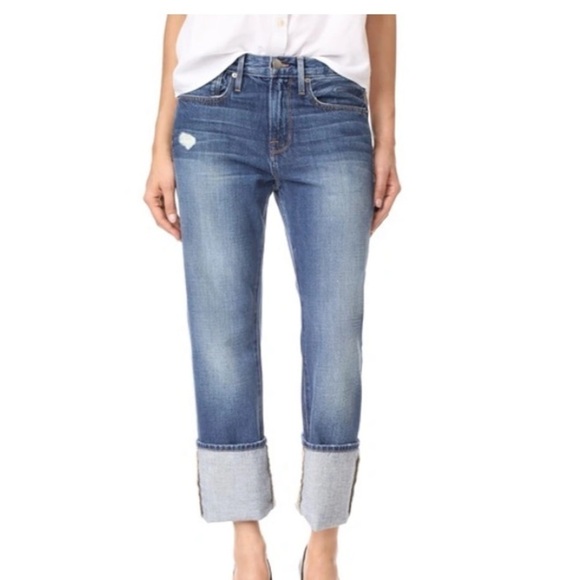 Frame Denim Le Oversized Straight-Leg Jeans in Tipton - Picture 2 of 9